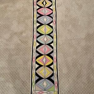 Emilio Pucci Cashmere Multicolor Scarf with Fringe